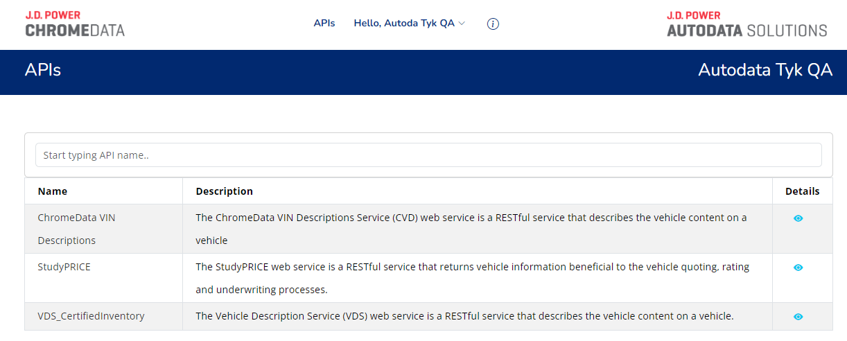 Customer API Portal