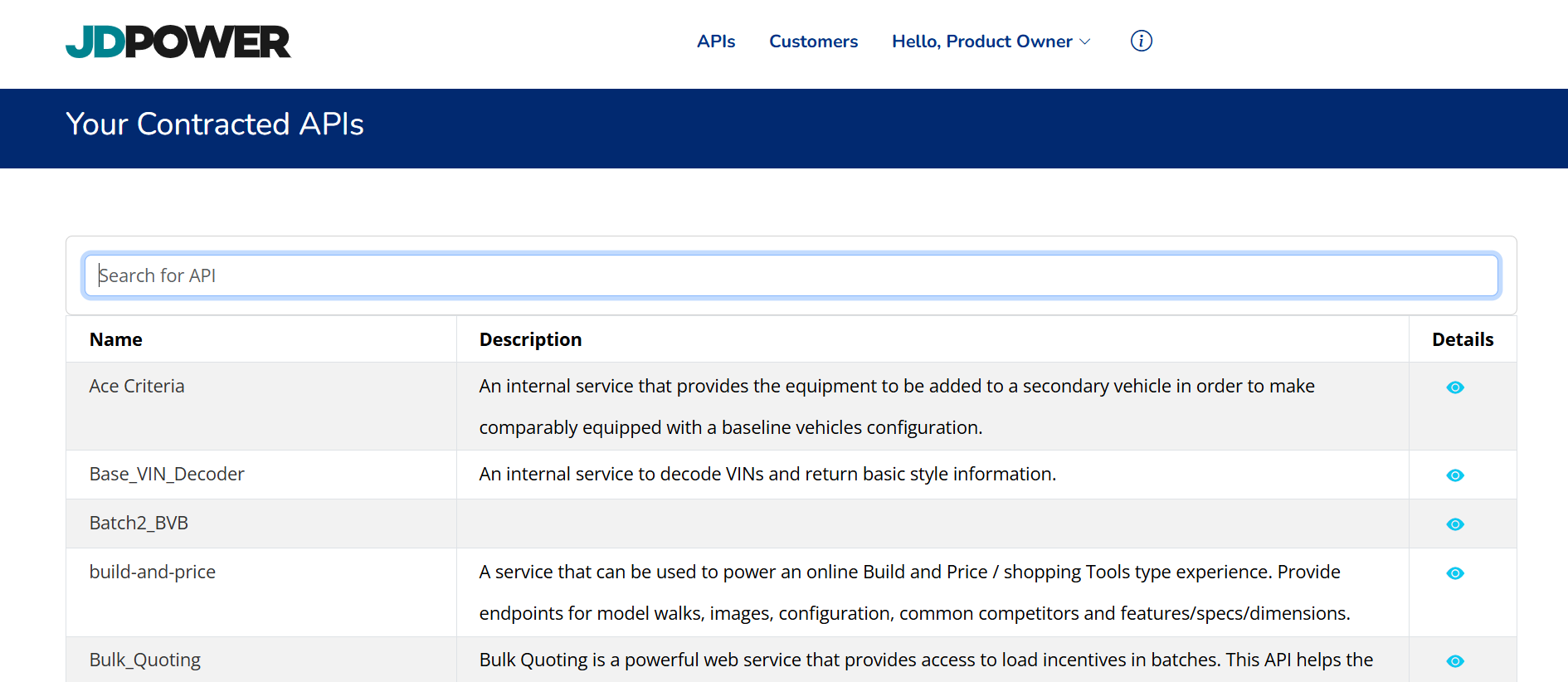 Castumar Api Customer API Portal